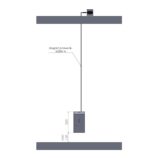 Bezdotykowy automatyczny dozownik mydła w pianie MERIDA STELLA AUTOMATIC SILK GREY LINE na jednorazowe wkłady 1000 g, szary jedwabisty