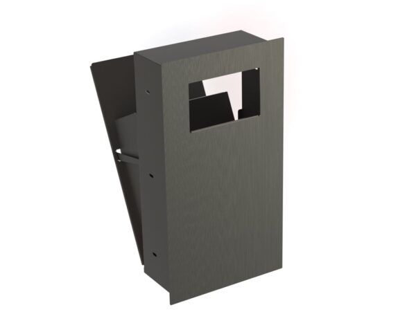 Wnękowy kosz na odpady, otwarty MERIDA DRAGON, stal matowa Wnękowy kosz na odpady, otwarty MERIDA DRAGON, stal matowa