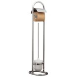 Szczotka do WC stojąca z uchwytem na papier toaletowy