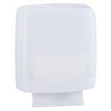 Pojemnik na ręczniki składane MERIDA HARMONY SLIM, tworzywo, biały transparentny