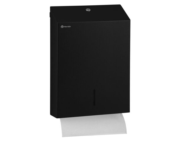 Pojemnik na ręczniki składane MERIDA STELLA SLIM BLACK LINE MAXI, czarny Pojemnik na ręczniki składane MERIDA STELLA SLIM BLACK LINE MAXI, czarny
