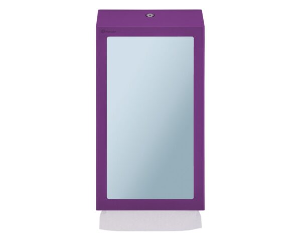 Pojemnik na ręczniki składane z lustrem ze stali SuperMirror „2w1" MERIDA STELLA SLIM VIOLET LINE MEGA COMBO, fioletowy Pojemnik na ręczniki składane z lustrem ze stali SuperMirror „2w1" MERIDA STELLA SLIM VIOLET LINE MEGA COMBO, fioletowy