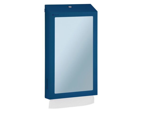 Pojemnik na ręczniki składane z lustrem ze stali SuperMirror „2w1" MERIDA STELLA SLIM BLUE LINE MEGA COMBO, niebieski Pojemnik na ręczniki składane z lustrem ze stali SuperMirror „2w1" MERIDA STELLA SLIM BLUE LINE MEGA COMBO, niebieski