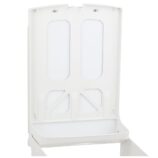 Pojemnik na ręczniki składane MERIDA TOP MAXI, tworzywo ABS, biały, okienko niebieskie