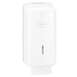 Pojemnik na papier toaletowy w listkach MERIDA ONE, pojemność do 450 szt., tworzywo ABS, biały