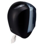 Pojemnik na papier toaletowy lub ręczniki w roli w systemie listkowym CENTER PULL, tworzywo ABS, czarny