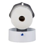 Pojemnik na papier toaletowy MERIDA STELLA WHITE LINE MAXI, średnica papieru do 23 cm, biały