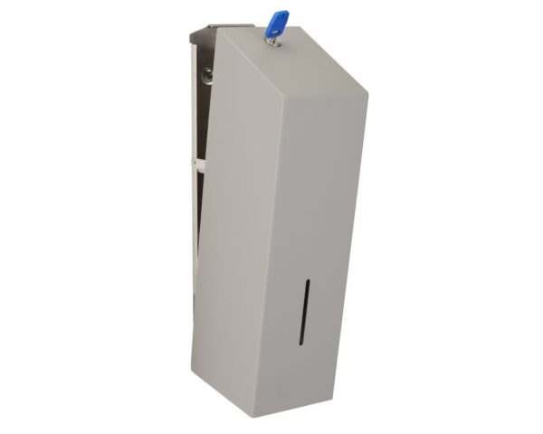 Pojemnik na papier toaletowy w listkach MERIDA STELLA STONE GREY LINE, pojemność do 675 szt., szary kamienny Pojemnik na papier toaletowy w listkach MERIDA STELLA STONE GREY LINE, pojemność do 675 szt., szary kamienny