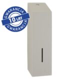 Pojemnik na papier toaletowy w listkach MERIDA STELLA STONE GREY LINE, pojemność do 675 szt., szary kamienny