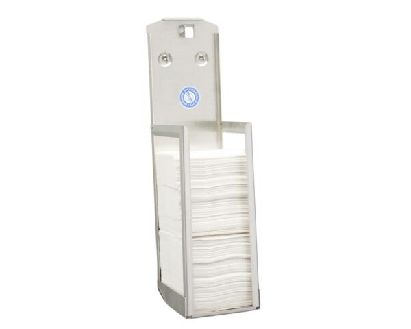 Pojemnik na papier toaletowy w listkach MERIDA STELLA, pojemność do 675 szt., stal matowa Pojemnik na papier toaletowy w listkach MERIDA STELLA, pojemność do 675 szt., stal matowa