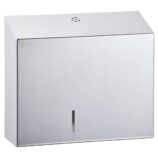 Pojemnik na papier toaletowy MERIDA STELLA MAXI, średnica papieru do 23 cm, stal polerowana