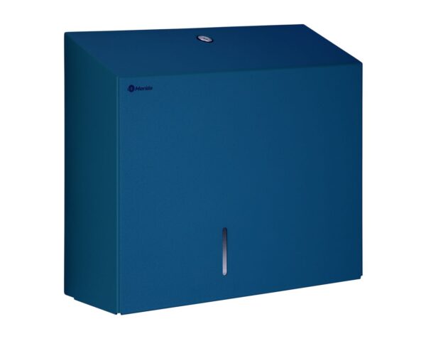 Pojemnik na papier toaletowy MERIDA STELLA DUO BLUE LINE z uchwytem na resztkę rolki papieru, średnica papieru do 20 cm, niebieski Pojemnik na papier toaletowy MERIDA STELLA DUO BLUE LINE z uchwytem na resztkę rolki papieru, średnica papieru do 20 cm, niebieski