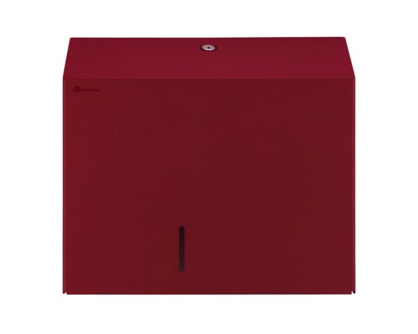 Pojemnik na papier toaletowy MERIDA STELLA DUO RED LINE z uchwytem na resztkę rolki papieru, średnica papieru do 20 cm, czerwony Pojemnik na papier toaletowy MERIDA STELLA DUO RED LINE z uchwytem na resztkę rolki papieru, średnica papieru do 20 cm, czerwony