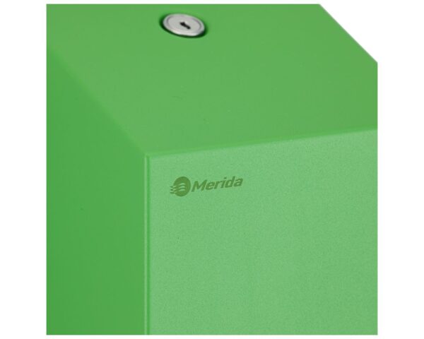 Pojemnik na papier toaletowy w listkach MERIDA STELLA GREEN LINE, pojemność do 450 szt., zielony Pojemnik na papier toaletowy w listkach MERIDA STELLA GREEN LINE, pojemność do 450 szt., zielony