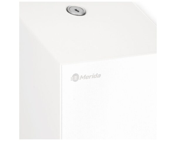 Pojemnik na papier toaletowy w listkach MERIDA STELLA WHITE LINE , pojemność do 450 szt., biały Pojemnik na papier toaletowy w listkach MERIDA STELLA WHITE LINE , pojemność do 450 szt., biały