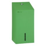 Pojemnik na papier toaletowy w listkach MERIDA STELLA GREEN LINE, pojemność do 450 szt., zielony