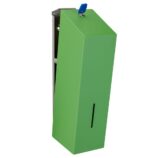 Pojemnik na papier toaletowy w listkach MERIDA STELLA LINE, pojemność do 675 szt., zielony