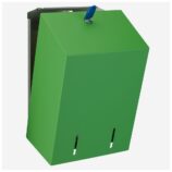 Pojemnik na papier toaletowy w listkach MERIDA STELLA GREEN LINE, pojemność do 900 szt., zielony