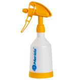 Butelka MERIDA 360° ze spryskiwaczem dwustronnym żółtym 0,5 l, wyskalowana