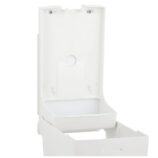 Pojemnik na papier toaletowy w listkach MERIDA TOP, pojemność do 450 szt., tworzywo ABS, biały, okienko niebieskie