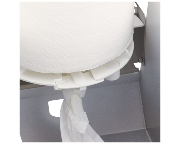 Pojemnik na ręczniki papierowe w rolach MERIDA STELLA WHITE LINE MAXI, biały Pojemnik na ręczniki papierowe w rolach MERIDA STELLA WHITE LINE MAXI, biały