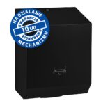 Mechaniczny podajnik ręczników papierowych w rolach MERIDA STELLA BLACK LINE, czarny