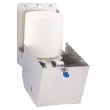 Pojemnik na ręczniki papierowe w rolach MERIDA STELLA MAXI, stal matowa