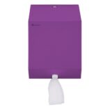 Pojemnik na ręczniki papierowe w rolach lub papier toaletowy w systemie listkowym MERIDA STELLA VIOLET LINE MINI, fioletowy