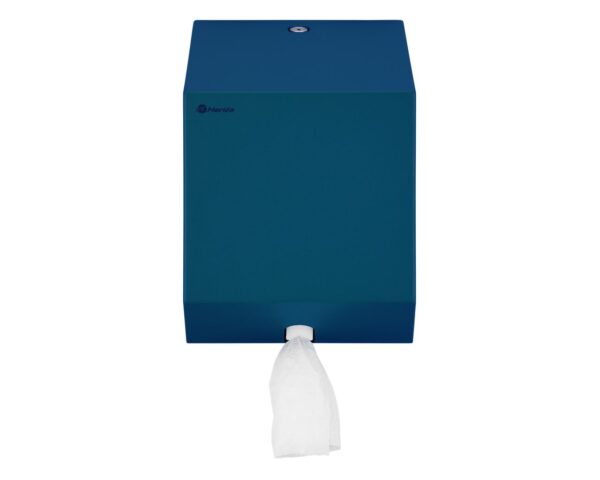 Pojemnik na ręczniki papierowe w rolach lub papier toaletowy w systemie listkowym MERIDA STELLA BLUE LINE MINI, niebieski Pojemnik na ręczniki papierowe w rolach lub papier toaletowy w systemie listkowym MERIDA STELLA BLUE LINE MINI, niebieski