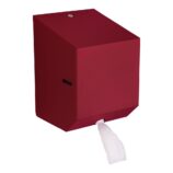 Pojemnik na ręczniki papierowe w rolach lub papier toaletowy w systemie listkowym MERIDA STELLA RED LINE MINI, czerwony