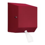 Pojemnik na ręczniki papierowe w rolach lub papier toaletowy w systemie listkowym MERIDA STELLA RED LINE MINI, czerwony