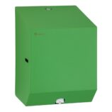 Pojemnik na ręczniki papierowe w rolach lub papier toaletowy w systemie listkowym MERIDA STELLA GREEN LINE MINI, zielony