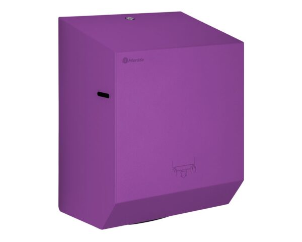 Mechaniczny podajnik ręczników papierowych w rolach MERIDA STELLA VIOLET LINE, fioletowy Mechaniczny podajnik ręczników papierowych w rolach MERIDA STELLA VIOLET LINE, fioletowy