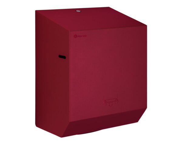 Mechaniczny podajnik ręczników papierowych w rolach MERIDA STELLA RED LINE, czerwony Mechaniczny podajnik ręczników papierowych w rolach MERIDA STELLA RED LINE, czerwony