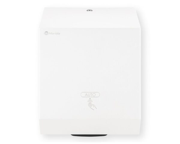 Automatyczny bezdotykowy podajnik ręczników papierowych w rolach MERIDA STELLA WHITE LINE AUTOMATIC MAXI, biały Automatyczny bezdotykowy podajnik ręczników papierowych w rolach MERIDA STELLA WHITE LINE AUTOMATIC MAXI, biały