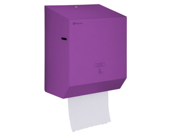 Automatyczny bezdotykowy podajnik ręczników papierowych w rolach MERIDA STELLA VIOLET LINE AUTOMATIC MAXI, fioletowy Automatyczny bezdotykowy podajnik ręczników papierowych w rolach MERIDA STELLA VIOLET LINE AUTOMATIC MAXI, fioletowy