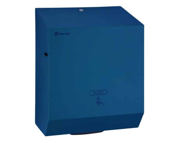 Automatyczny bezdotykowy podajnik ręczników papierowych w rolach MERIDA STELLA BLUE LINE AUTOMATIC MAXI, niebieski Automatyczny bezdotykowy podajnik ręczników papierowych w rolach MERIDA STELLA BLUE LINE AUTOMATIC MAXI, niebieski