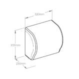 Mechaniczny podajnik ręczników w rolach MERIDA UNIQUE LUX CUT ECO LINE