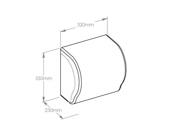Mechaniczny podajnik ręczników w rolach MERIDA UNIQUE LUX CUT EXCLUSIVE CARBON SPARK LINE Mechaniczny podajnik ręczników w rolach MERIDA UNIQUE LUX CUT EXCLUSIVE CARBON SPARK LINE