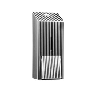 Dozownik mydła w pianie na jednorazowe wkłady z pompką spieniającą MERIDA INOX DESIGN MAXI - PINSTRIPE