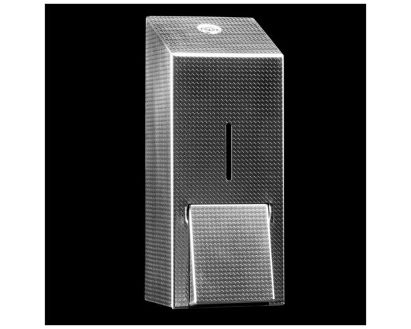 Dozownik mydła w pianie na jednorazowe wkłady z pompką spieniającą MERIDA INOX DESIGN MAXI - TEXTURE Dozownik mydła w pianie na jednorazowe wkłady z pompką spieniającą MERIDA INOX DESIGN MAXI - TEXTURE