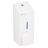 Dozownik mydła w płynie MERIDA STELLA WHITE LINE MAXI, pojemność zbiornika 800 ml, biały