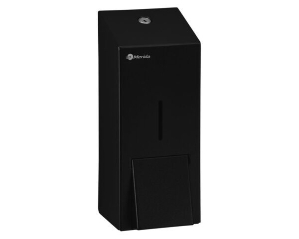 Dozownik mydła w płynie MERIDA STELLA BLACK LINE MAXI, pojemność zbiornika 800 ml, czarny Dozownik mydła w płynie MERIDA STELLA BLACK LINE MAXI, pojemność zbiornika 800 ml, czarny