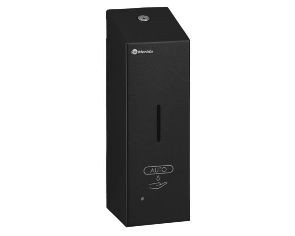 Bezdotykowy automatyczny dozownik mydła w pianie MERIDA STELLA AUTOMATIC SLIM BLACK LINE na jednorazowe wkłady 800 ml, czarny Bezdotykowy automatyczny dozownik mydła w pianie MERIDA STELLA AUTOMATIC SLIM BLACK LINE na jednorazowe wkłady 800 ml, czarny