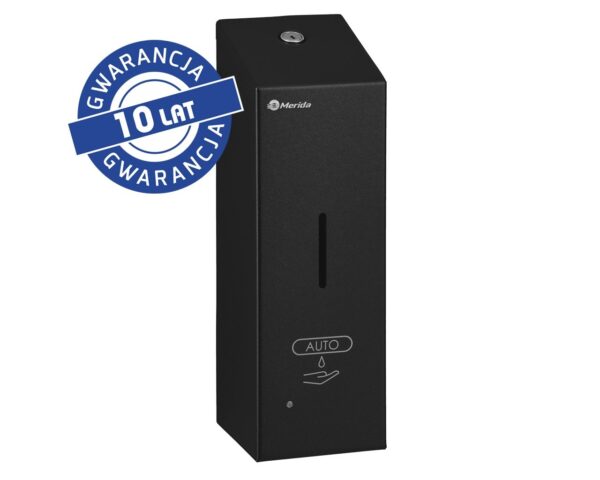 Bezdotykowy automatyczny dozownik mydła w pianie MERIDA STELLA AUTOMATIC SLIM BLACK LINE na jednorazowe wkłady 800 ml, czarny