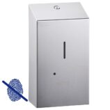 Bezdotykowy automatyczny dozownik mydła w płynie MERIDA STELLA AUTOMATIC Anti-FingerPrint, pojemność zbiornika 1000 ml, stal matowa z powłoką AFP