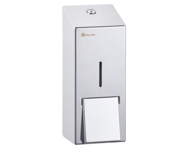 Dozownik mydła w pianie MERIDA STELLA MAXI, na jednorazowe wkłady 700 g z pompką spieniającą, stal polerowana Dozownik mydła w pianie MERIDA STELLA MAXI, na jednorazowe wkłady 700 g z pompką spieniającą, stal polerowana