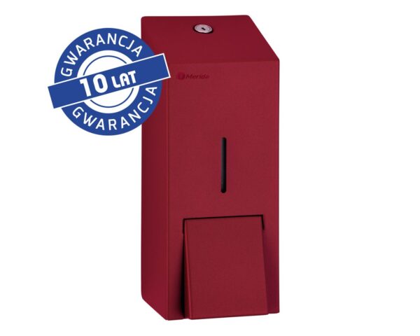 Dozownik mydła w płynie MERIDA STELLA RED LINE MAXI, pojemność zbiornika 800 ml, czerwony