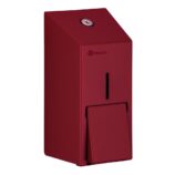Dozownik mydła w płynie MERIDA STELLA RED LINE MINI, pojemność zbiornika 400 ml, czerwony