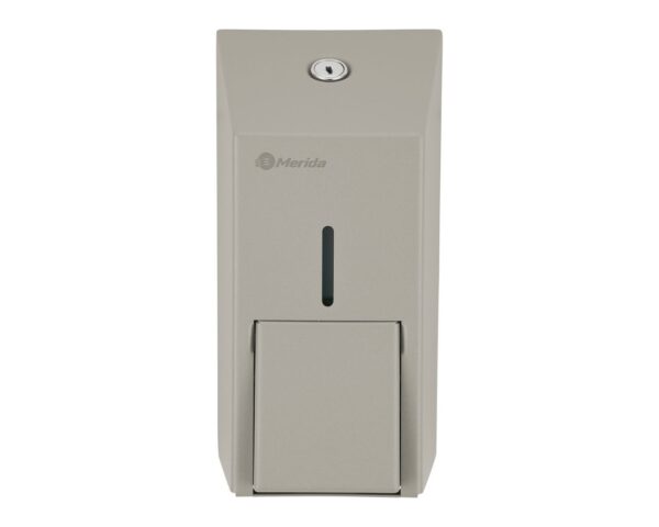 Dozownik mydła w płynie MERIDA STELLA STONE GREY LINE MINI, pojemność zbiornika 400 ml, szary kamienny Dozownik mydła w płynie MERIDA STELLA STONE GREY LINE MINI, pojemność zbiornika 400 ml, szary kamienny